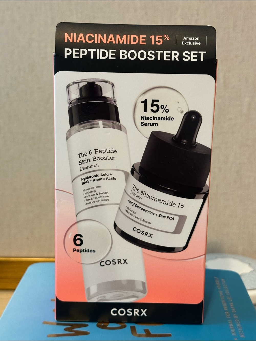 COSRX Niacinamide 15% Peptide Booster Set - Black & Coral